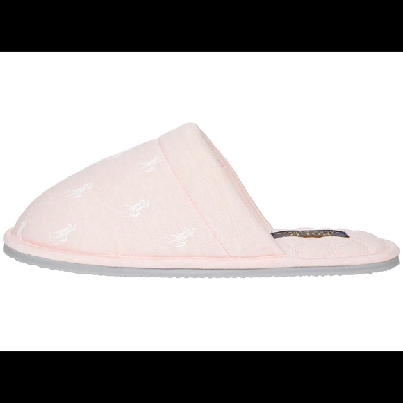 NEW Polo Ralph Lauren Woman's Polo Antero Slipper Logo Pink Size 7, 8, 9,10 - Picture 5 of 6